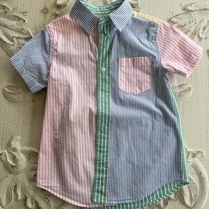 Boys JCREW Crewcuts Pastel Short Sleeve Button Up